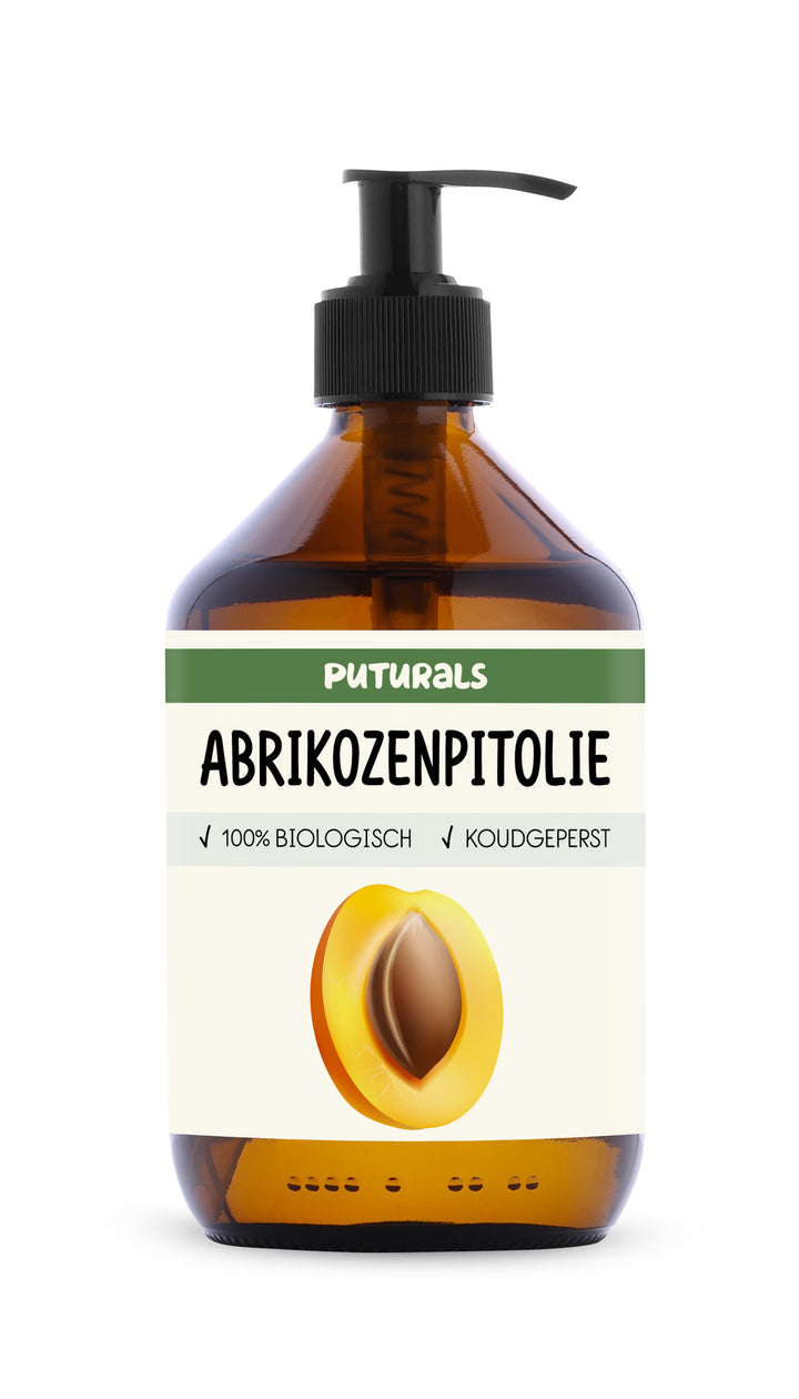 Abrikozenpitolie 100% Biologisch & Koudgeperst - Voorkant - 500ml