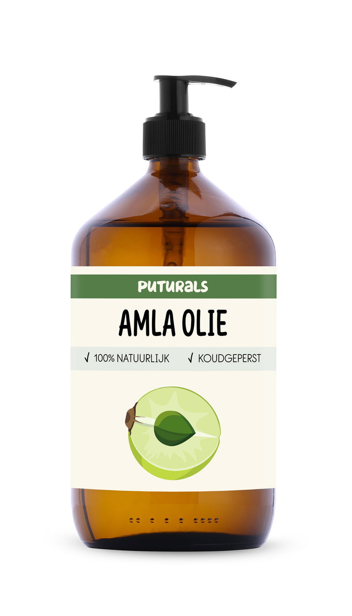 Amla Olie 100% Puur & Koudgeperst - Voorkant - 1000ml