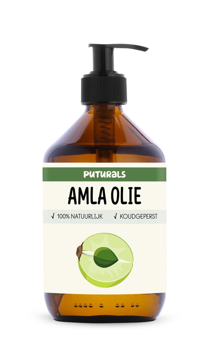 Amla Olie 100% Puur & Koudgeperst - Voorkant - 500ml