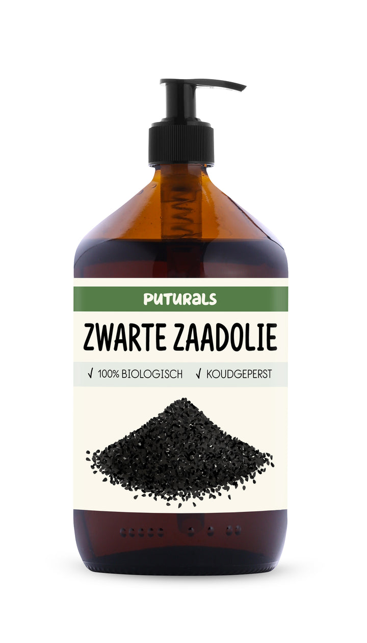 Blackseed Oil 100% Biologisch & Koudgeperst - 1000ml - Voorkant