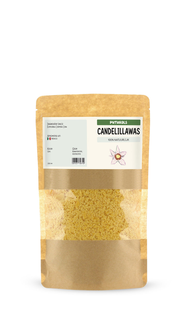 Candelillawas 100% Plantaardig & Puur - 250 gram - Voorkant