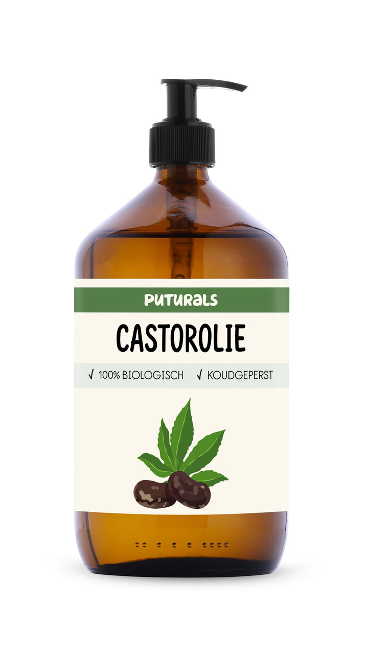 Castor Olie 100% Biologisch & Koudgeperst - 1000ml - Voorkant