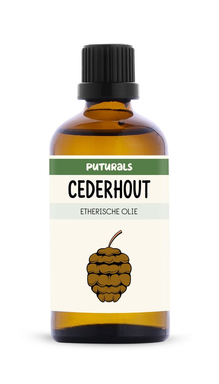 Cederhout Etherische Olie 100% Biologisch & Puur - 100ml - Voorkant