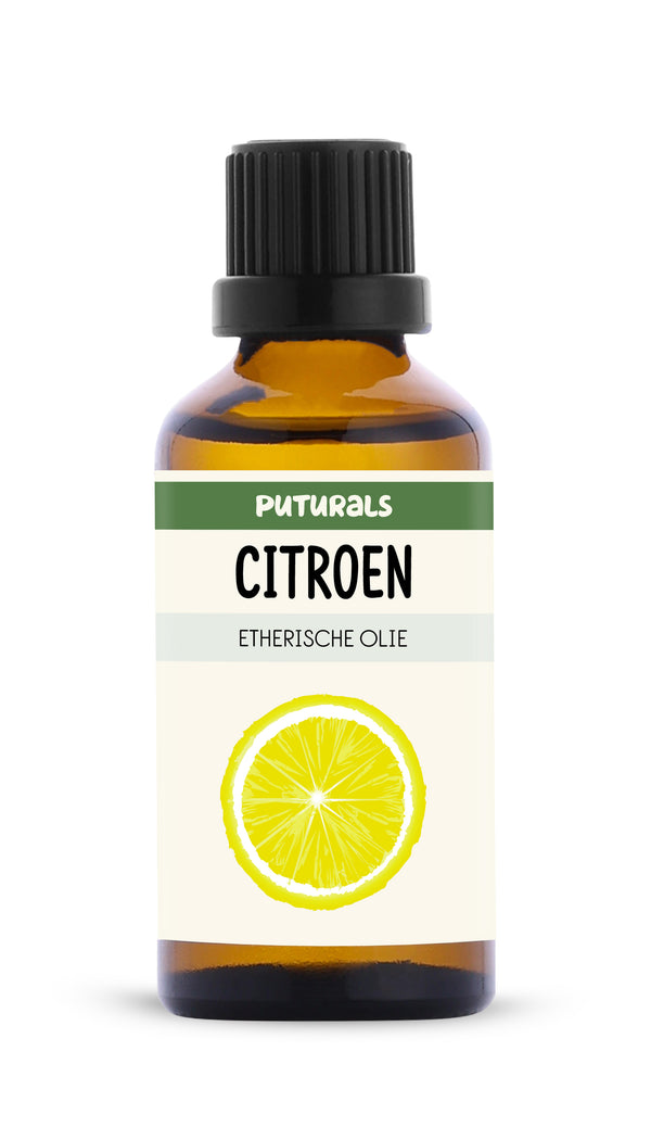 Citroen Etherische Olie 100% Biologisch & Puur - 50ml - Voorkant