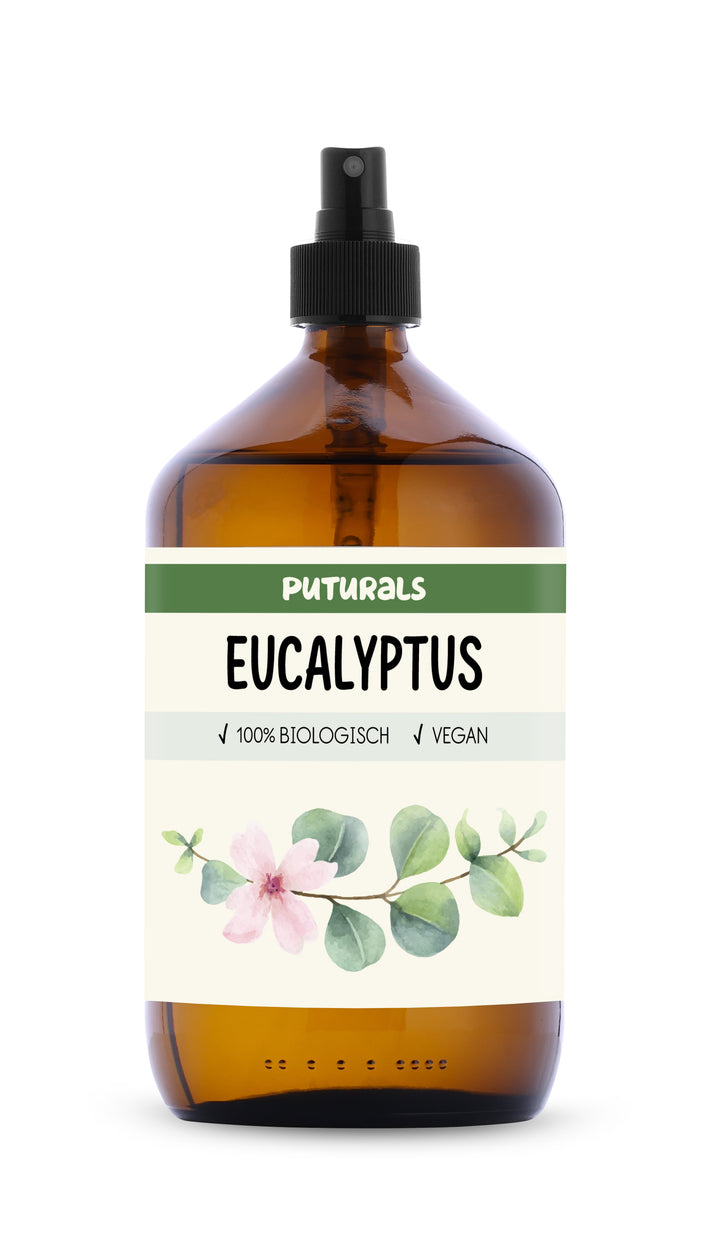 Eucalyptuswater 100% Biologisch & Puur - 1000ml - Voorkant