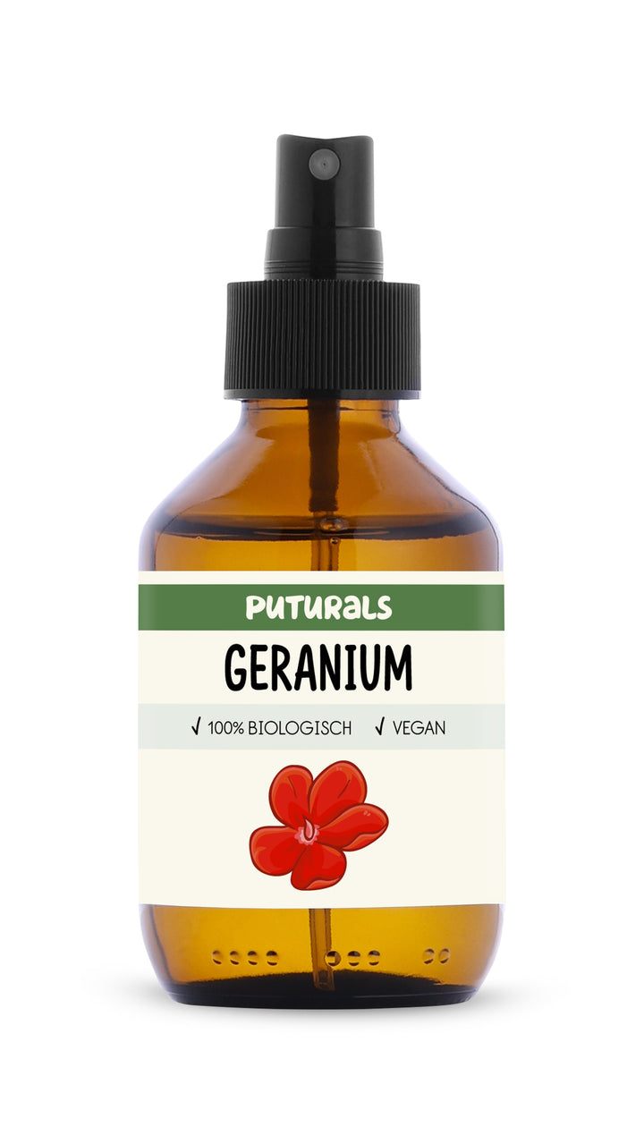 Geraniumwater 100% Biologisch & Puur - 150ml - Voorkant