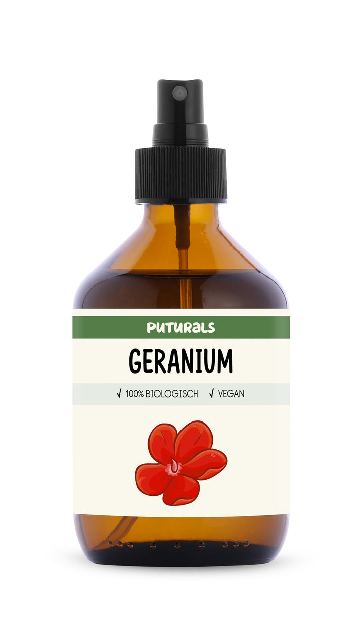 Geraniumwater 100% Biologisch & Puur - 300ml - Voorkant