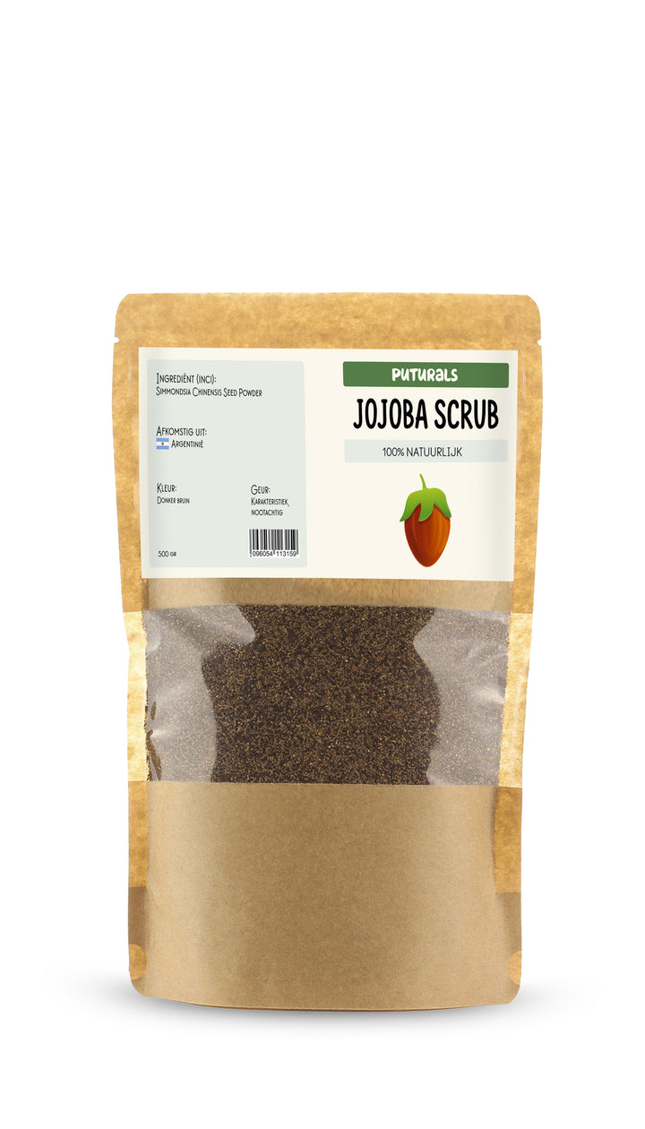 Jojoba Scrub 100% Natuurlijk & Puur - 500 gram - Voorkant