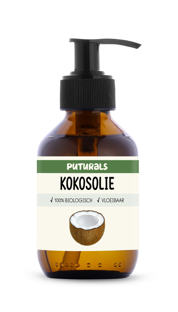 Kokosolie Vloeibaar 100% Biologisch & Koudgeperst - 150ml - Voorkant