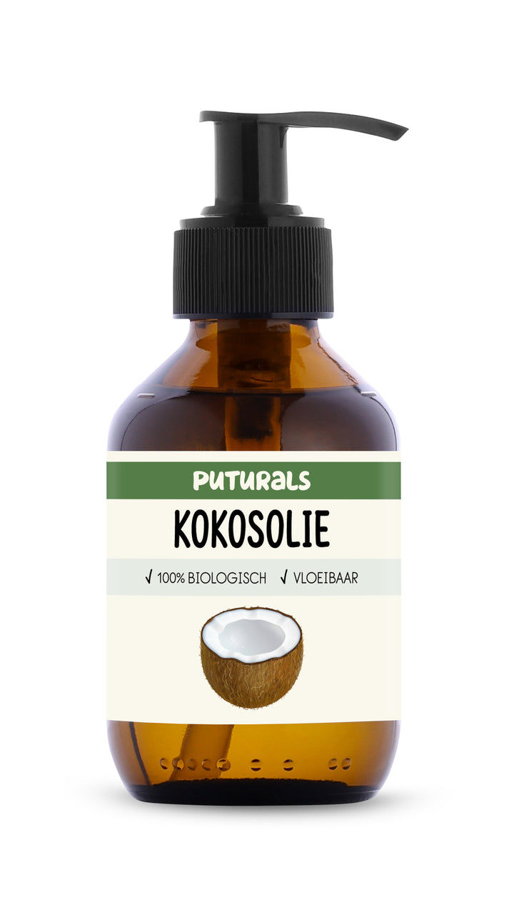 Kokosolie Vloeibaar 100% Biologisch & Koudgeperst - 150ml - Voorkant
