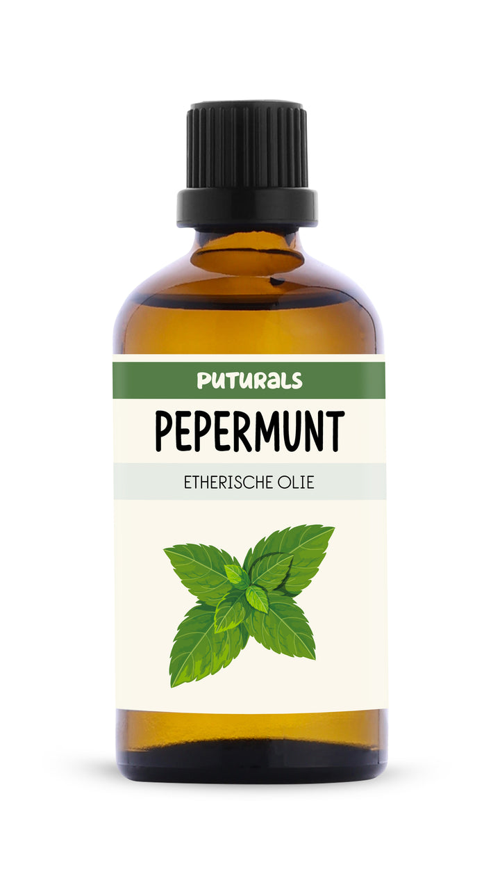 Pepermunt Etherische Olie 100% Biologisch & Puur - 100ml - Voorkant