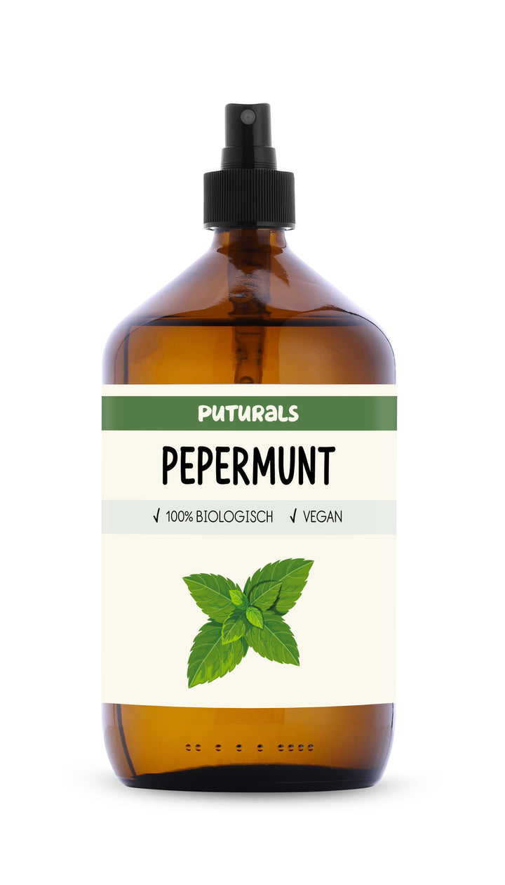 Pepermuntwater 100% Biologisch & Puur - 1000ml - Voorkant