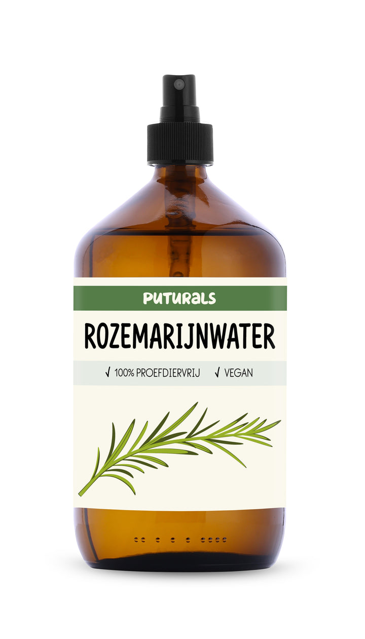 Rozemarijnwater 100% Proefdiervrij & Vegan - 1000ml - Voorkant