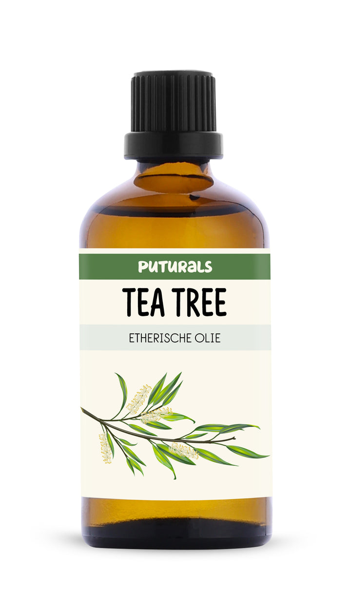 Tea Tree Etherische Olie 100% Biologisch & Puur - 100ml - Voorkant