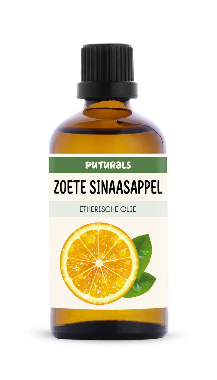 Zoete Sinaasappel Etherische Olie 100% Biologisch & Puur - 100ml - Voorkant
